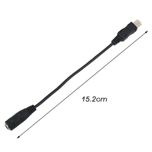 Mini USB Male to 3.5mm Jack Female Audio Cable Cord Adapter for  LJ