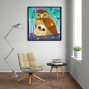 5D DIY Full Drill Diamond Painting Owls Cross Stitch Embroidery Ornaments