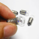 Lots 10Pcs Mini E10 LED Screw Base Light Bulb 2.5V/0.3A Flashlight Lab Lamp
