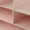 Desktop Organizer Office Storage Rack Wood Display Shelf Display Pink