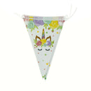 10pcs flags/set Hanging Paper Banner Garland For Kids Birthday Party  BX