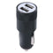 Metal Dual USB 2.1A Car Cigarette Lighter Adapter Charger(Black) A