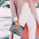 DIY Mandala Special Shaped Diamond Painting Wristlet Wallet Zipper Clutch