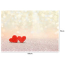 Heart Valentine Day Photographic Art Cloth Backdrop Wall Studio Family Prop