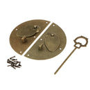 Chinese Ancient Door Knocking Pull Lock Latch Cabinet Furniture with Screws