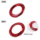Door Audio Speaker Rings, Anodized Aluminum A-Pillar Loudspeaker Decoration N2K6