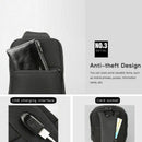 Kingsons USB Chest Bag Men Crossbody Bags Small Shoulder Bag For Male Bicyc
