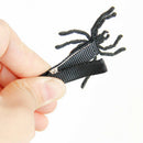 Girl Gothic Black Spider Hair Clip Red Rhinestone Halloween Party Makeup Pl