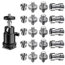 Camera Screw, 21 Pcs 1/4 Inch 3/8 Inch Converter Threaded Screws 1/4inch Ho