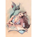 5D DIY Full Drill Diamond Painting Read Beauty Fish Cross Stitch Embroidery