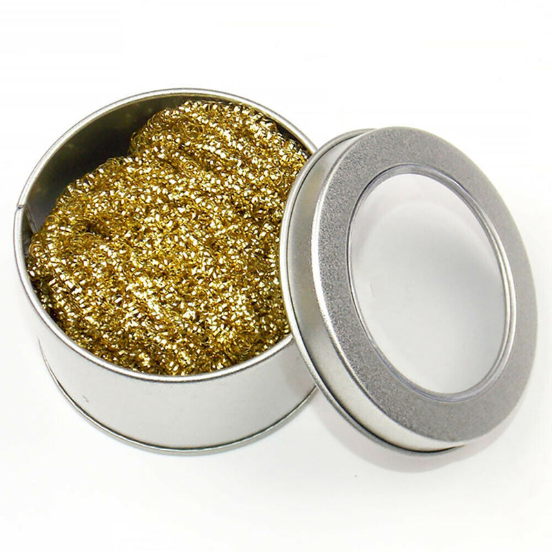 Stand Welding Cleaning Soldering Steel Wire Iron Tip Tool Base Cleaner Ball Set