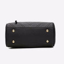 Women Messenger Handbag Shoulder Bag PU Leather Satchel Sling Bag/Black A
