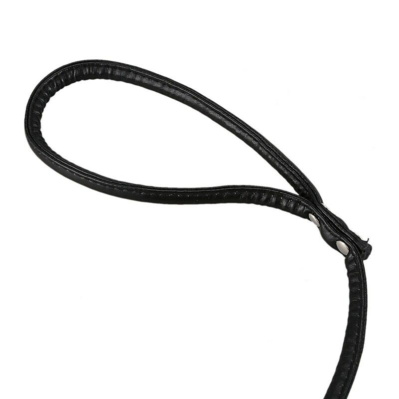 hook buckle PU Leather Pet Leash 120cm Black J4D3