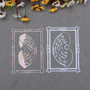 2pcs Rainbow Frame Metal Cutting Die Embossing Stencil for DIY Scrapbooking A