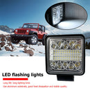 102W 4 inch LED Strobe Work Lamp Square Offroad Car Tractor Driving Fog Lamp