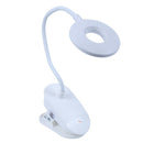 Led Reading Light Clip-On Clamp Bed Table Desk Lamp Contact Sensor Recharge