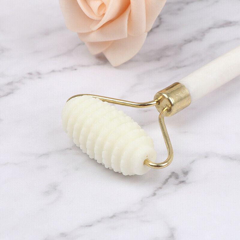 Ladies Natural Rose Quartz Facial Neck Body Jade Stone Roller Face Massage S Hn