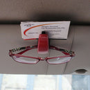 Red Car Sun Visor Clip Holder For Reading Glasses Sunglasses Eyeglass Card  â„–[