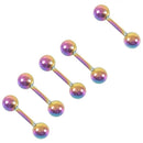 Colorful TITANIUM TRAGUS CARTILAGE Helix Ear Rings Stud Barbell Piercing Je