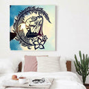 5D DIY Full Drill Diamond Painting Fox Girl Cross Stitch Mosaic Craft Kits