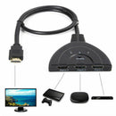 Lovoski HDMI Switch Switcher Selector Splitter 3Port Hub Box 1080P For HDTV