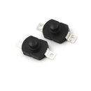 10pcs 1712KD Black Flashlight Latching Push Button Switch DC 30V 1A ME