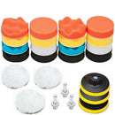 1X(25 Pack 3 inch Polishing Pads, Sponge Buffer Pads Set Kit With M10 Drill