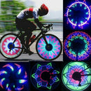 32LED Colorful Bicycle Wheel Tire Spoke Signal Light For Bike Safety DRA