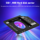 Laptop HDD Caddy 2.5 inch 9.5mm SATA SSD 2nd Hard Disk Drive CD DVD ROM Case