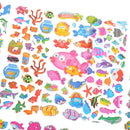 5 Sheets Cute Fishes Bubble Stickers Cartoon Scrapbooking Stickers  3C
