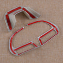 Chrome Steering Wheel Panel Cover Trim Frame Fit For Jeep Renegade 2015-17