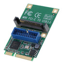 19/20-Pin USB 3.0 PCIE Card - USB Internal Header Expansion Card for Win XP