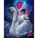DIY Full Drill Diamond Painting Swan Girl Cross Stitch Embroidery Decor