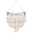 Wood Birthday Calendar Board DIY Family Specical Date Record Hanging Board