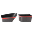 2Pcs Black Front Door Armrest Container Door Storage Box For-Audi Q5 2009-2 R3N4