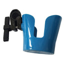 Rotatable Drink Cup Holder Antislip for Wheelchair Walker Bike Rollator Blue