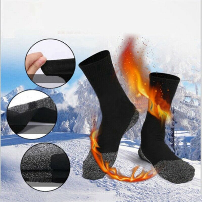 Winter 35 degree Aluminized Keep Feet Long Sock Heat Fibers Insulation Belo X1F3
