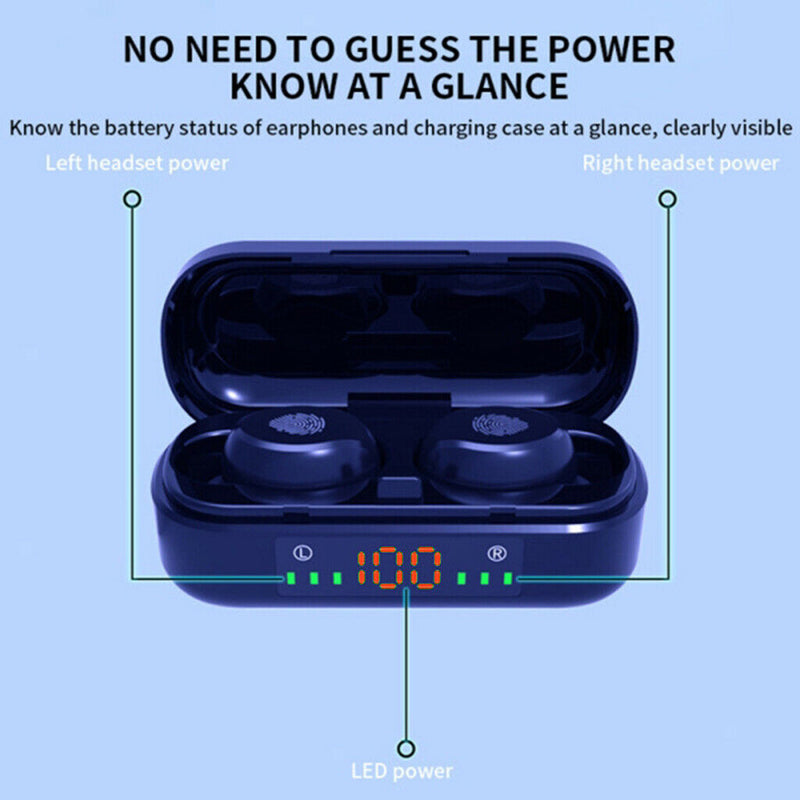 V8   Bluetooth 5.0 Earphones 350mAh  Wireless