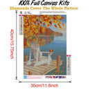 Scenery 5D DIY Full Round Drill Diamond Painting Cross Stitch Art (B850)