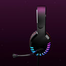 Wired Colorful Gaming Headset Stereo Surround Sound RGB LED Light Noise