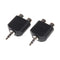 2Pcs 3.5mm to dual 2 RCA female male jack audio adapter conver.ES