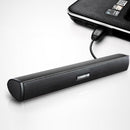 Portable 3W USB Home Theater Soundbar Stereo Speakers TV Computer Desktop Laptop