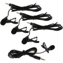 Pack of 4 Mini 3.5 Plug Clip-on Microphones Mic High Sensitivity 100cm