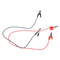 1Pair 40CM 5A Double Alligator Clip Clamp Test Booster Jumper Cable Red balck JR