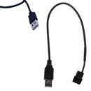 Black usb 2.0A male to 4-pin connector adapter cable for 5v computer pc fan  Z