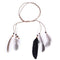 Women Peacock Feather Hair Accessories Headdress Bohemian Knitted Head Band A#S
