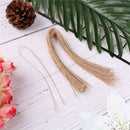 50pc25cm natural brown jute hemp rope twine string cord shank craft making ES