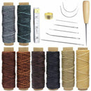 18 Pieces Leather Craft Tools With Hand Sewing Needles Drilling Awl Waxed T Z2B8