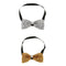 2x Men Shiny Crystal Rhinestone Bow Tie Bowties Wedding Party Necktie Adjust