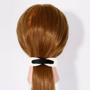 Black and White Spring Fastening Barrette Grips Ponytail Hair Clips Clamp